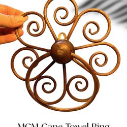 MCM Cane/ Bamboo/ Rattan/ Wicker Towel Ring