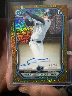 Santiago Solarte Bowman Chrome 1st Auto 48/50