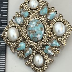 Brooch With Stones By Sarah Cov - I Don’t Know What Material The Stones Or The Metal Is Made Of