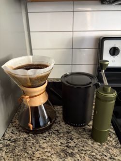 Timemore manual coffee grind, chemex + more