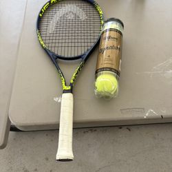Head Tennis 🎾 Racket And 4 Tennis 🎾 Balls 