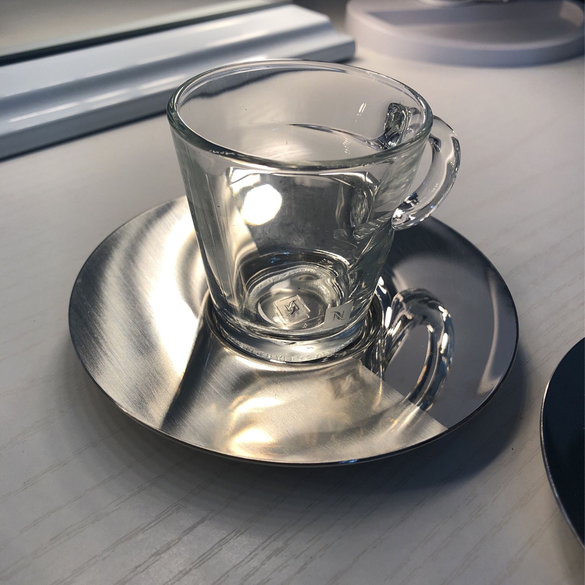 Nespresso Glass Cups With Saucers - Drinkware - Guisborough, Facebook  Marketplace