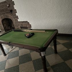 Antique Pool table/ Dining Table