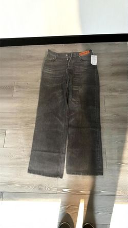 Heron Preston Grey Cement Denim Pants Size 32