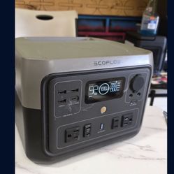 ECOFLOW RIVER 2 PPR 512 Output/1000W Peak Push-Button Start Battery Generator RIVER 2 Max, LFP Battery, Fast Charging for Outdoor, Camping 512 Output/