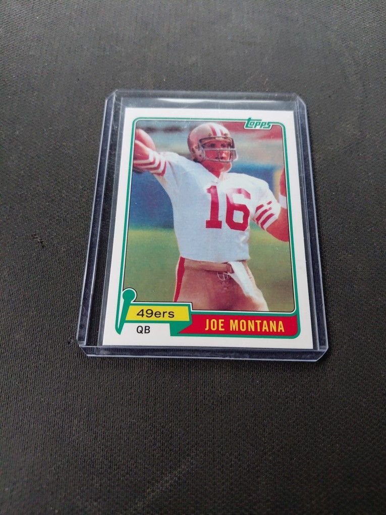 JOE MONTANA 1981 ROOKIE CARD $200.00