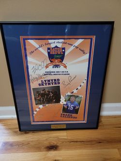 Lynyrd Skynyrd and Frank Caliendo Signed Florida Gator Bowl Poster