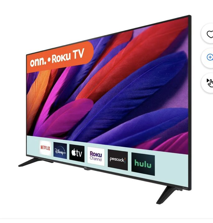 onn. Roku 65” 4K UHD Smart TV HDR 