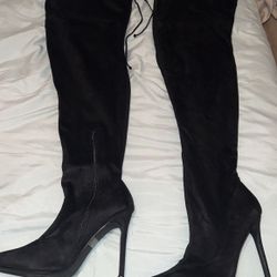 Thigh High Boot Heel