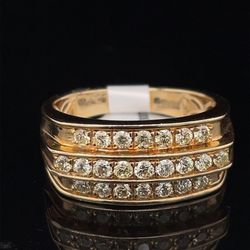 10KT Yellow Gold Diamond Ring 6.75 1CTW Size 10 182290/6