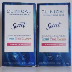Secret Clinical Antiperspirant Deodorant Powder Protection 2-pack