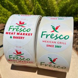CUSTOM BOPP LABELS FOR BUSINESS advertising Cups Drinks Hydro Flasks Cosmetics Party Goody Bags