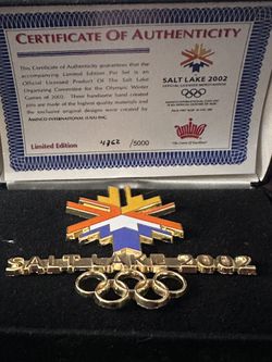 Olympics 2002 Large Logo Salt Lake. 4765/5000