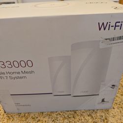 TP-Link Deco BE33000 Wi-Fi 7 Mesh Router (2pk) [LOT 2]