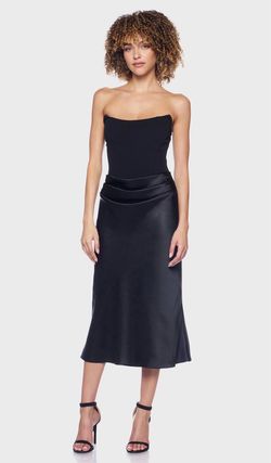 Strapless midi dress