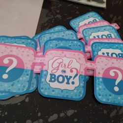 Gender Reveal Photo Booth Props