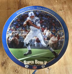 Johnny Unitas Collectors Plate 
