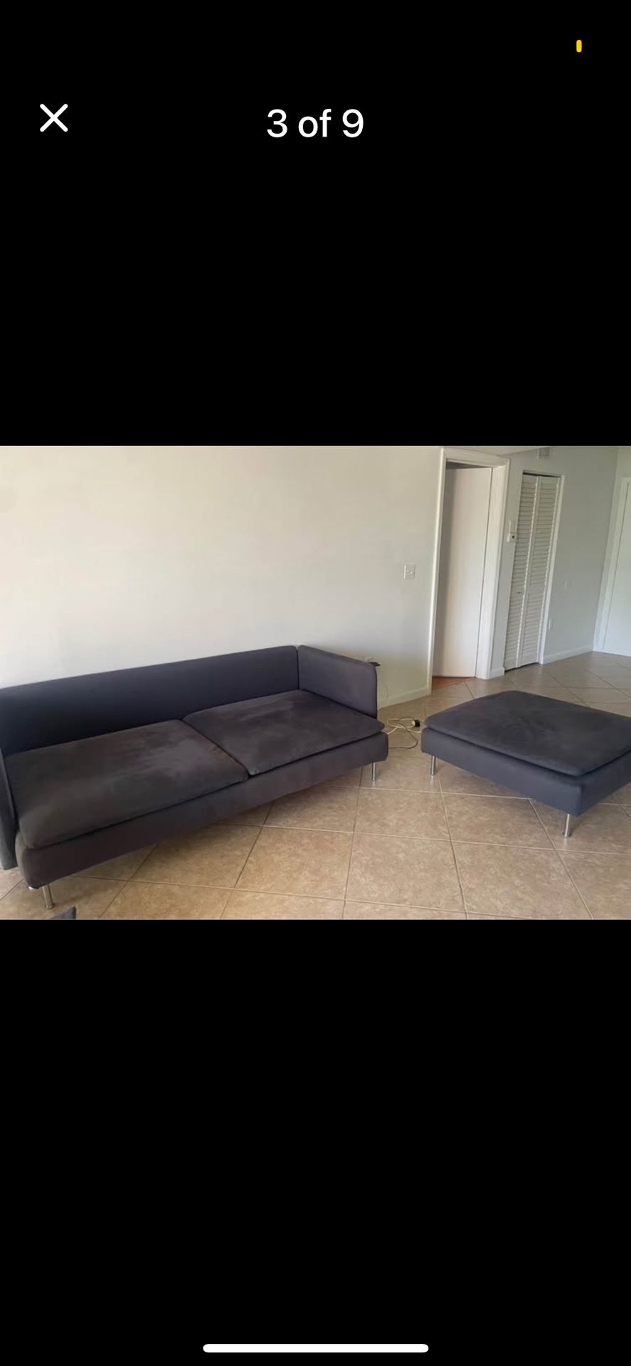 IKEA Living Room! Loveseat & ottoman