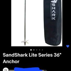 Sand Shark. Brand Sand Anchor For Kayaks, Canoe, Jet Skis, Skeedoos Etc