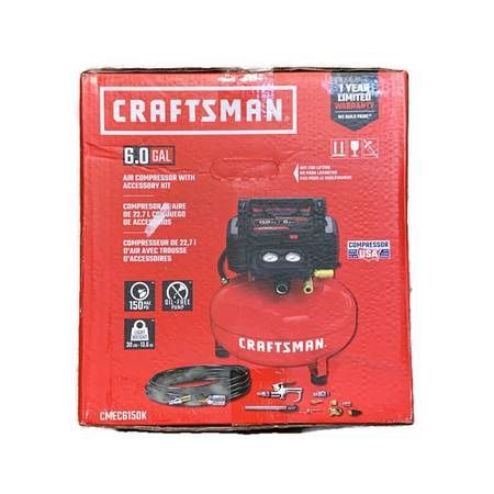 CRAFTSMAN CMEC6150K 6-Gal 13-pc Accessory Pancake Air Compressor Kit
