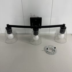 Miseno 3 Light Bathroom Vanity Fixture - Matte Black