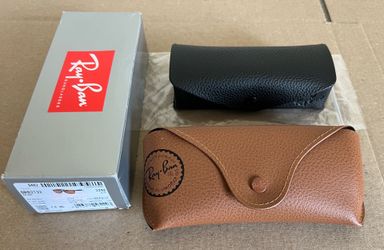 Ray-Ban RB2132 New Wayfarer Square Sunglasses with Official Ray Ban Eyewear Kit, Brown