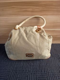 Michael Kors Marina Large Anchor Rope Canvas Grab Bag / Tote