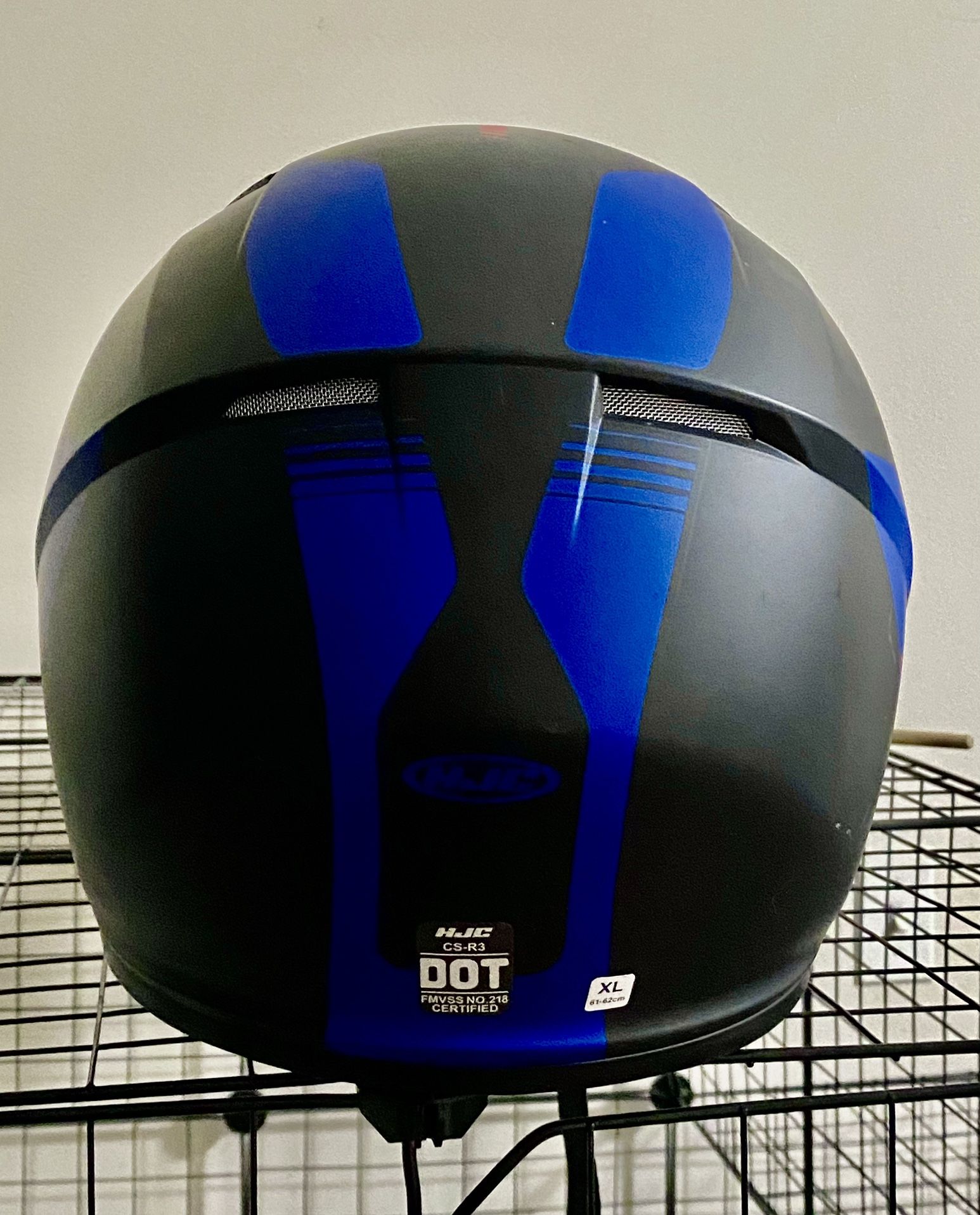 HJC CS-R3 Black+Blue+Red Motorcycle Helmet - Size XL