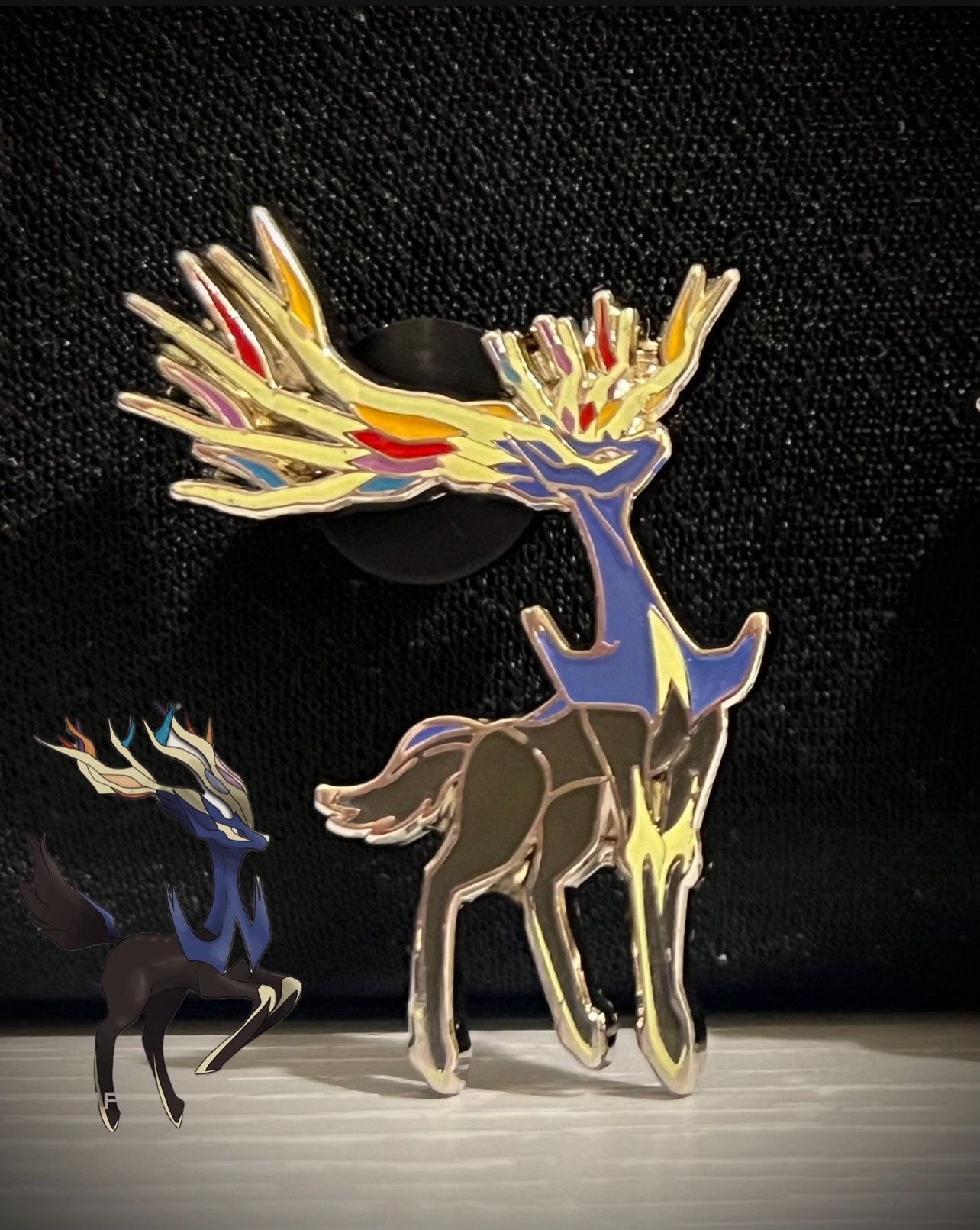 Official Pokémon Xerneas Enamel Pin