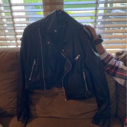 Leather Jacket - (Not Real) 