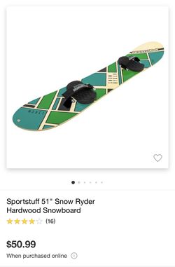 Snow Ryder Hardwood Snowboard 
