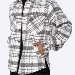 FLANNEL SHIRT- GREY (L)