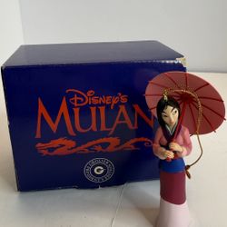 Disney Mulan Christmas Tree Ornament Grolier In Box Vintage Presidents Edition