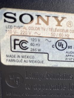 SONY DE 55 PULGADAS (KDL-55BX520) HECHO EN MÉXICO 1080P LCD HDTV, A LA VENTA 45 $