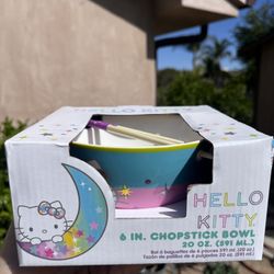 Hello kitty Chopstick Bowl