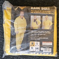New Rain Suit Set - Top & Bottom - Size M 