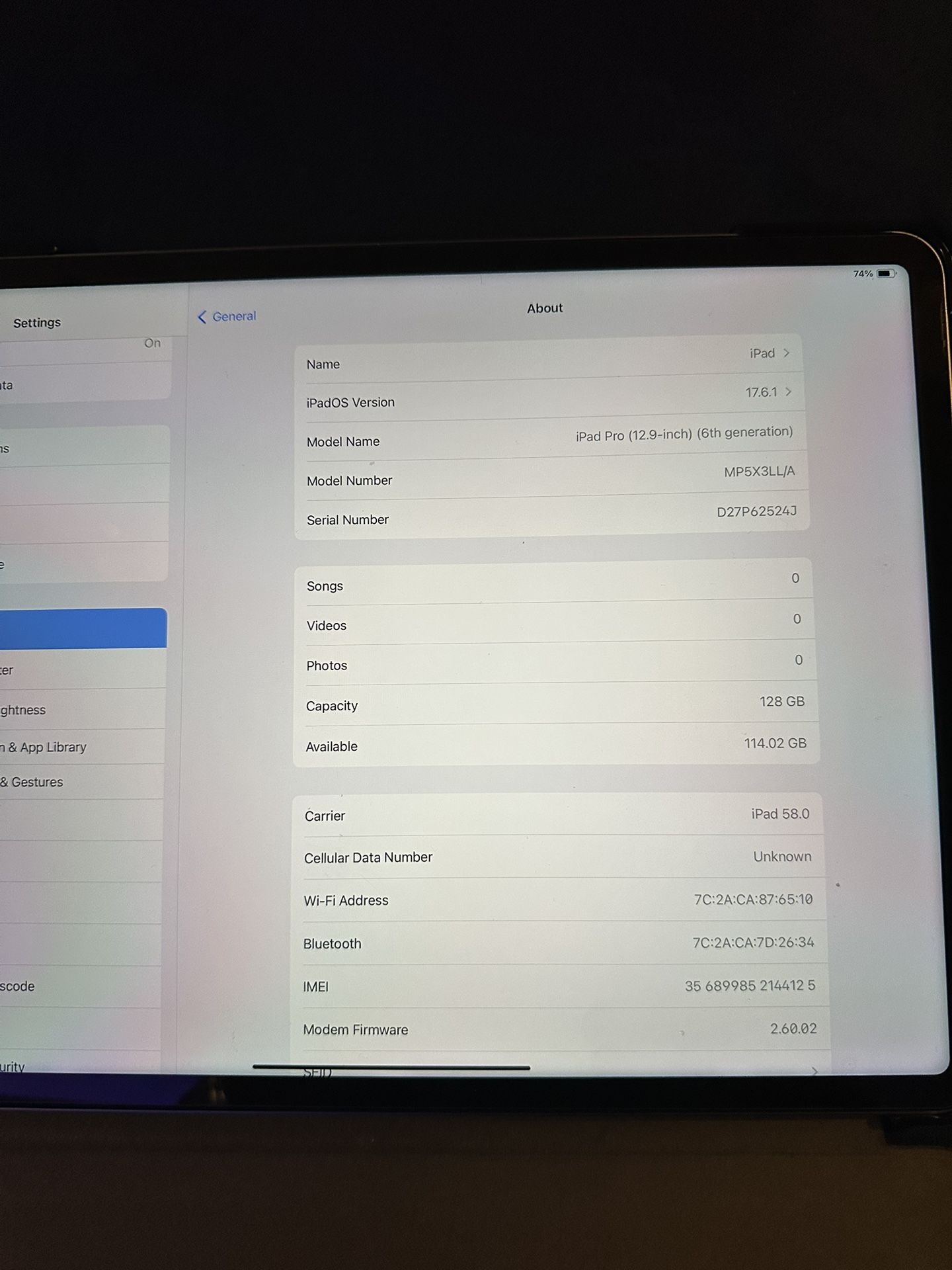 iPad Pro 12.9 Cellular And WiFi