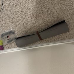Yoga mat and jump rope