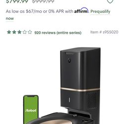 Roomba S9 Comes With Original Box And Supplies 