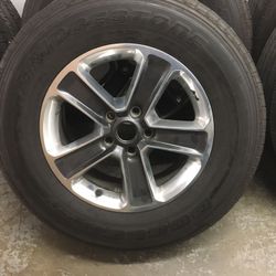 Jeep Wheelset 5 Factory Aluminum 18” rims & Tiers 