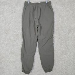 Wilo The Label Pants Womens Medium Gray Windbreaker Parachute Jogger Gorpcore
