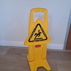 Rubbermaid Caution Sign