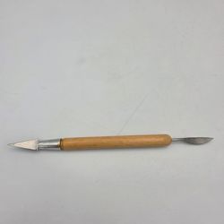 Vtg Tool B-3 Double Ended Wood & Steel Clean-Up Tool for Ceramics & Pottery