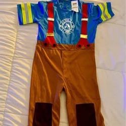 Brand New - Kids Size 3T Firefighter Costume
