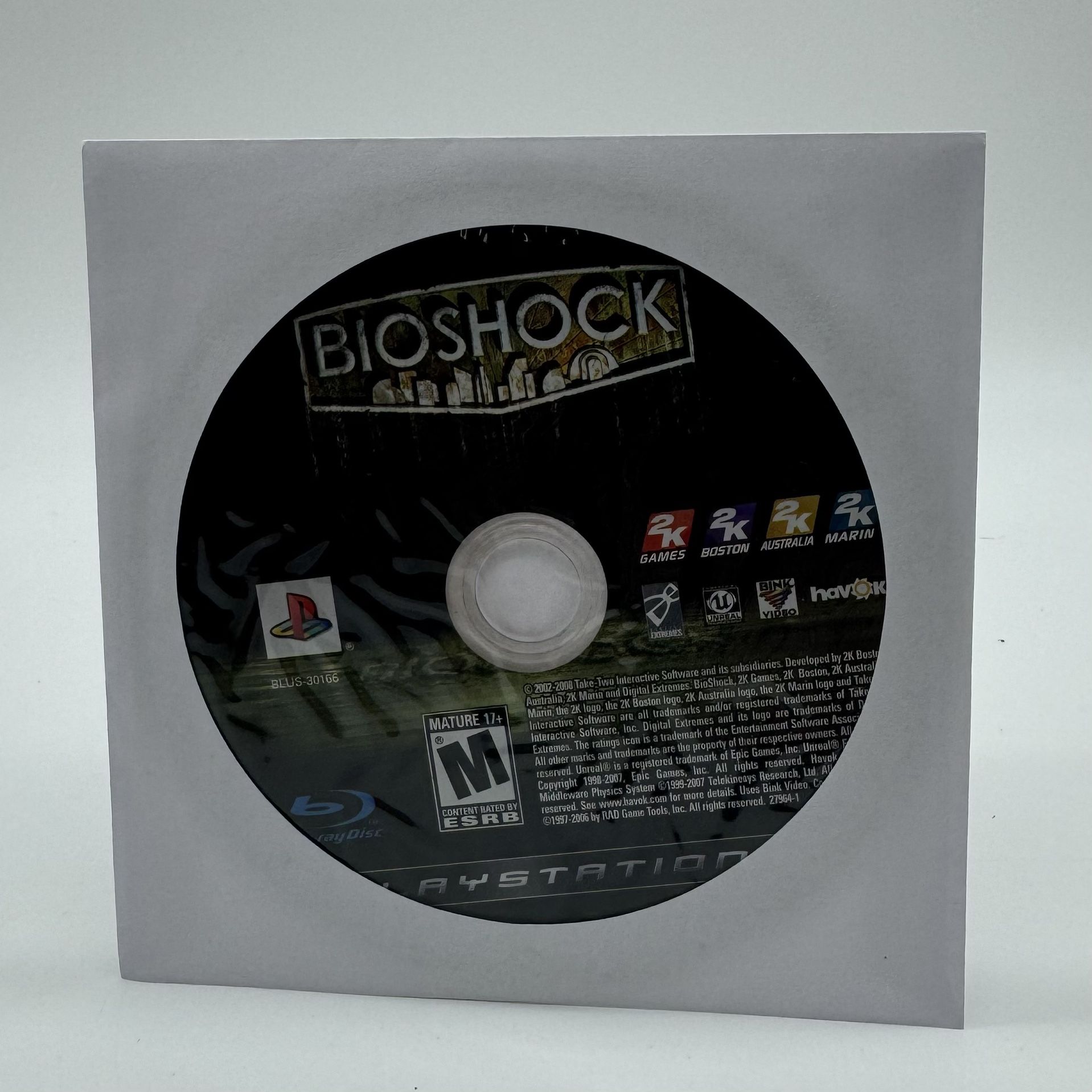 BioShock (Sony PlayStation 3, 2008 PS3) Disc Only Tested