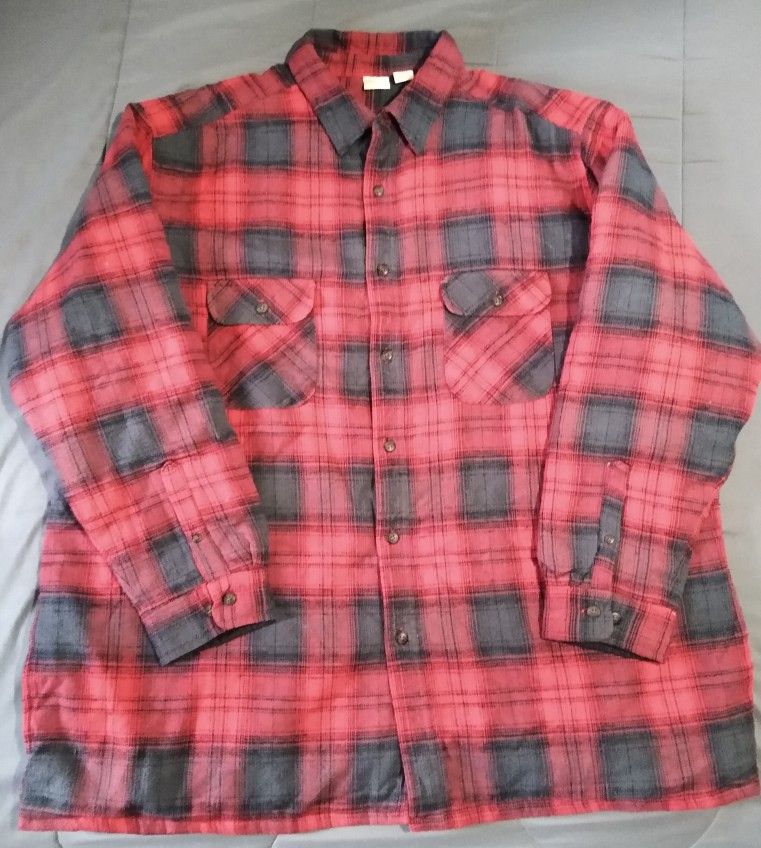Men's Sz 3x Falls Creek Flannel Jacket (Insulated)