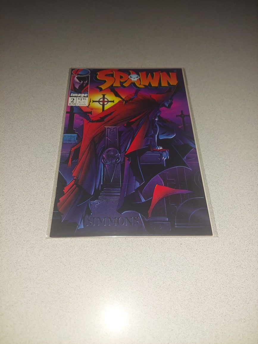 1992 SPAWN #2 COMIC BAGGED AND BOARDED 