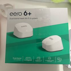 eero 6+ Dual-band mesh Wi-Fi Router 2 Pack