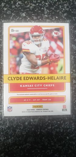 Clyde Edwards-helaire 2020 Rookie Card NFL Panini Jersey 