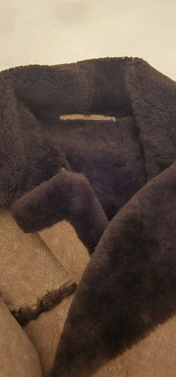 Rich Chocolate Brown Shearling Coat